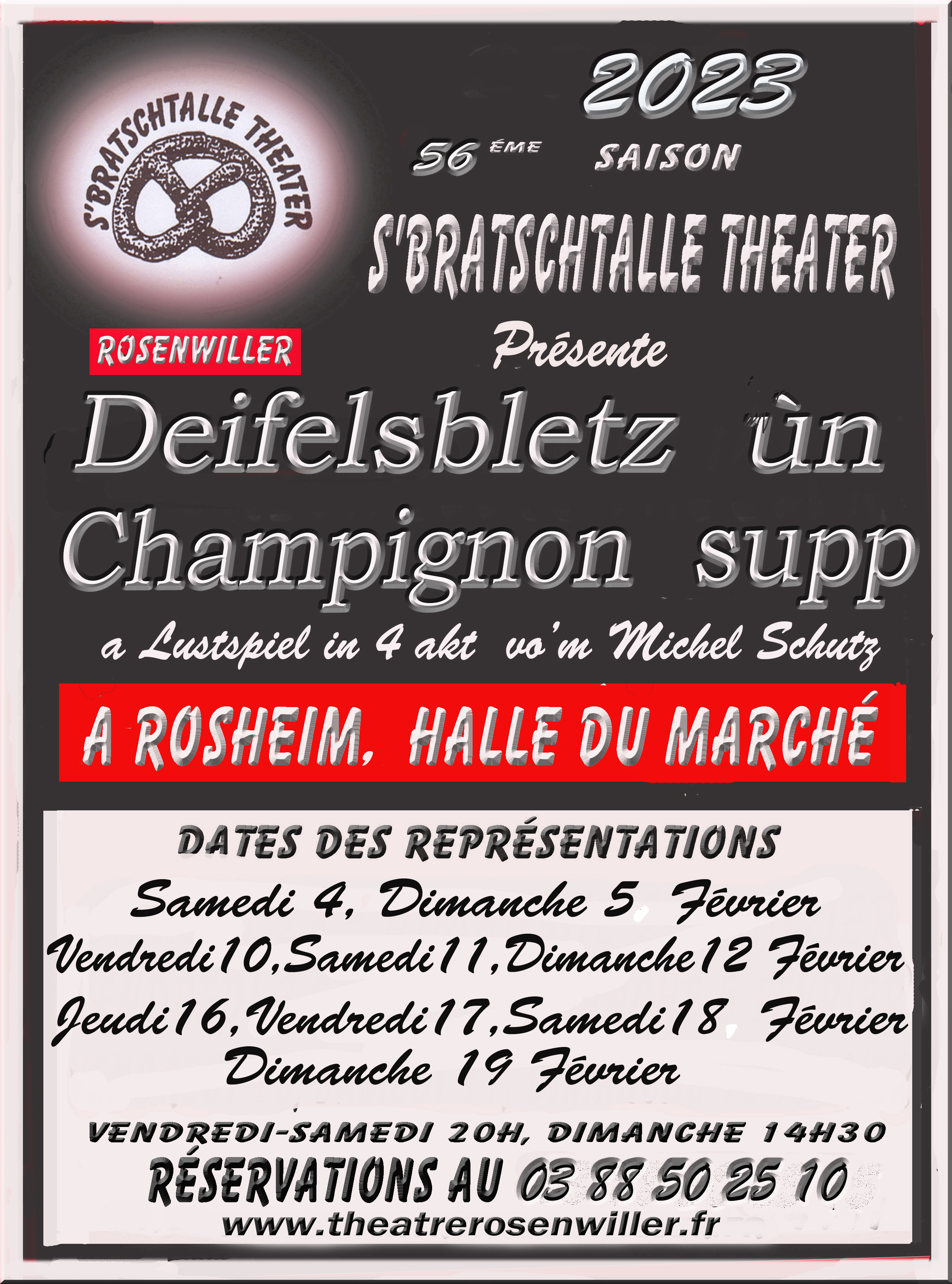 Deifelsbletz un Champignon Supp - S'Bratschstalle Theatre